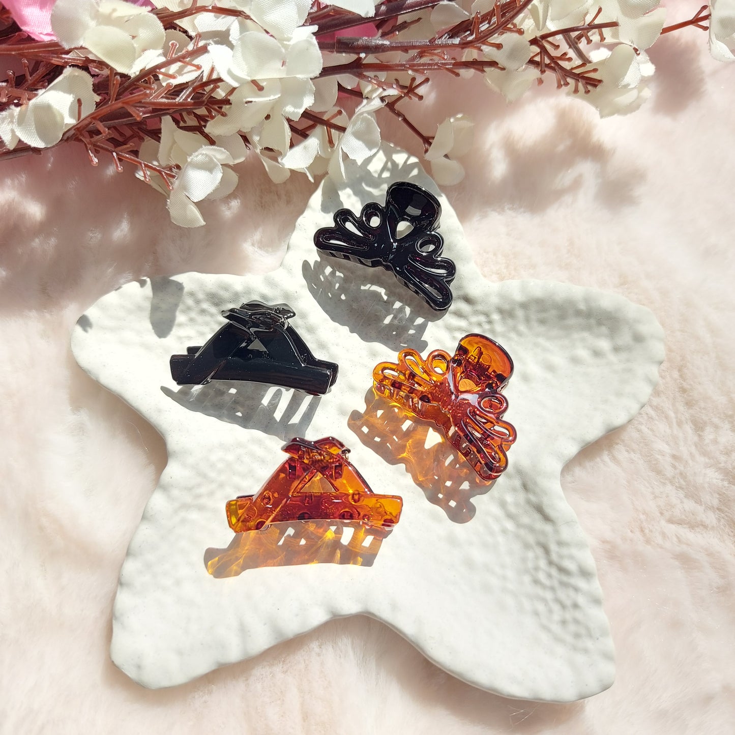 Korean Comfort-Grip Claw Clips – 3CM Mini Clawclip Set of 4