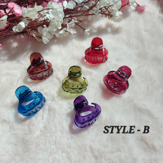Korean Comfort-Grip Mini Hair Clips – 3CM (Set of 6)