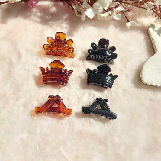 Korean Comfort-Grip Claw Clips – Mini Clawclip Set of 6