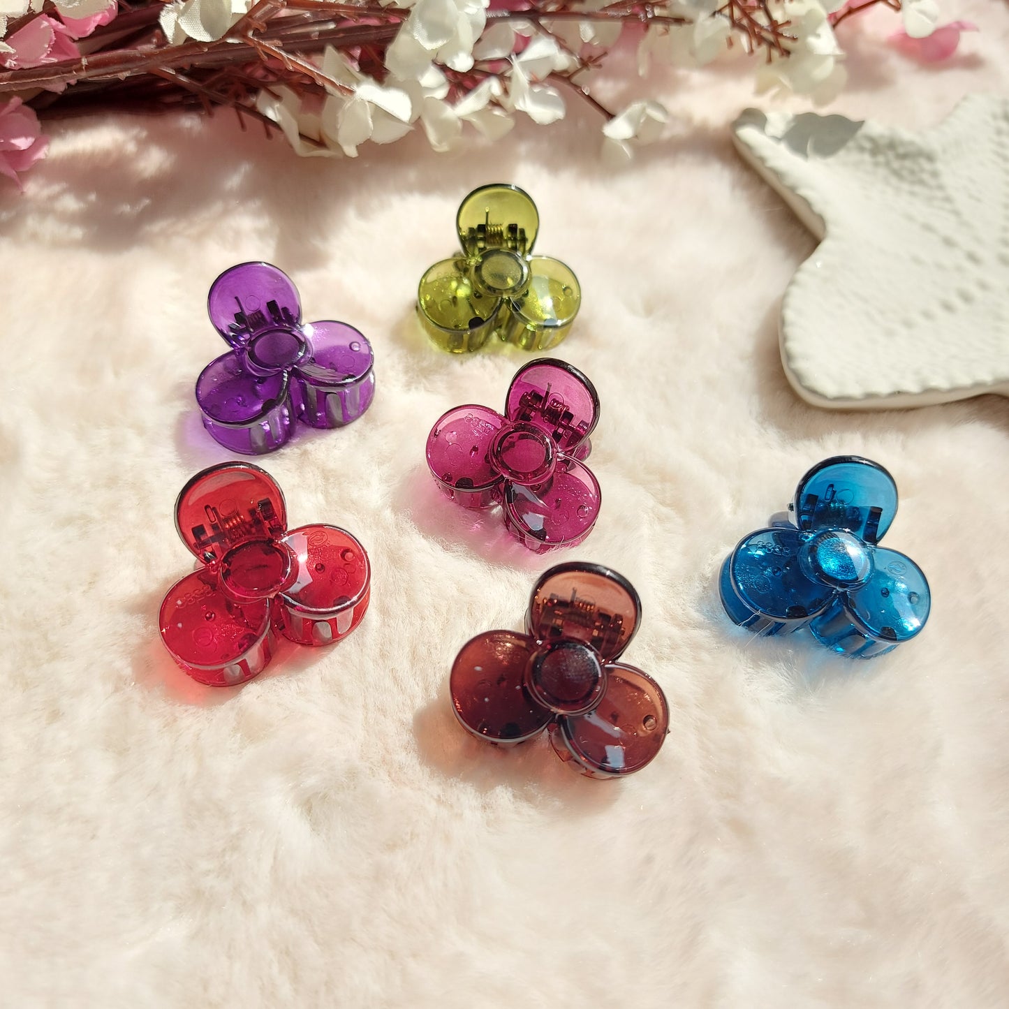 Korean Comfort-Grip Mini Hair Clips – 3CM (Set of 6)