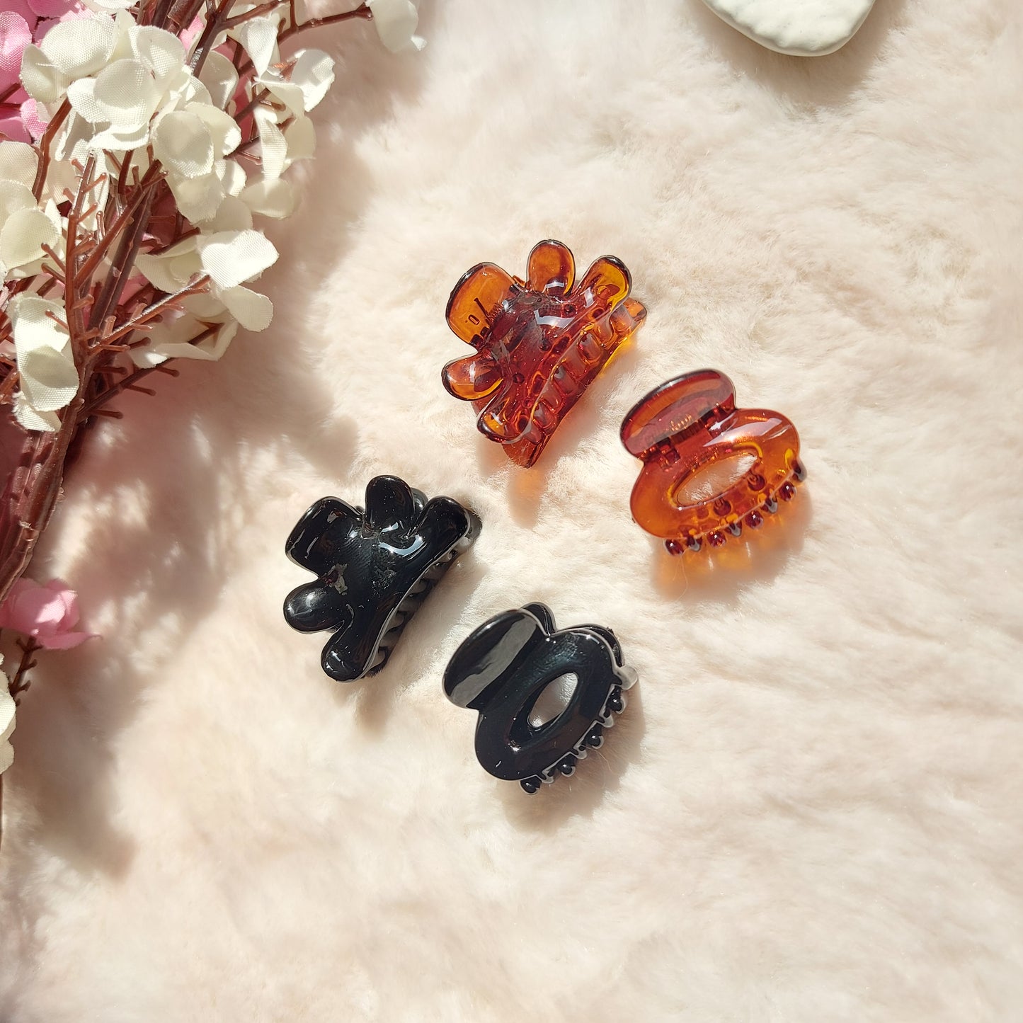 Korean Comfort-Grip Claw Clips – Mini Clawclip Set of 4