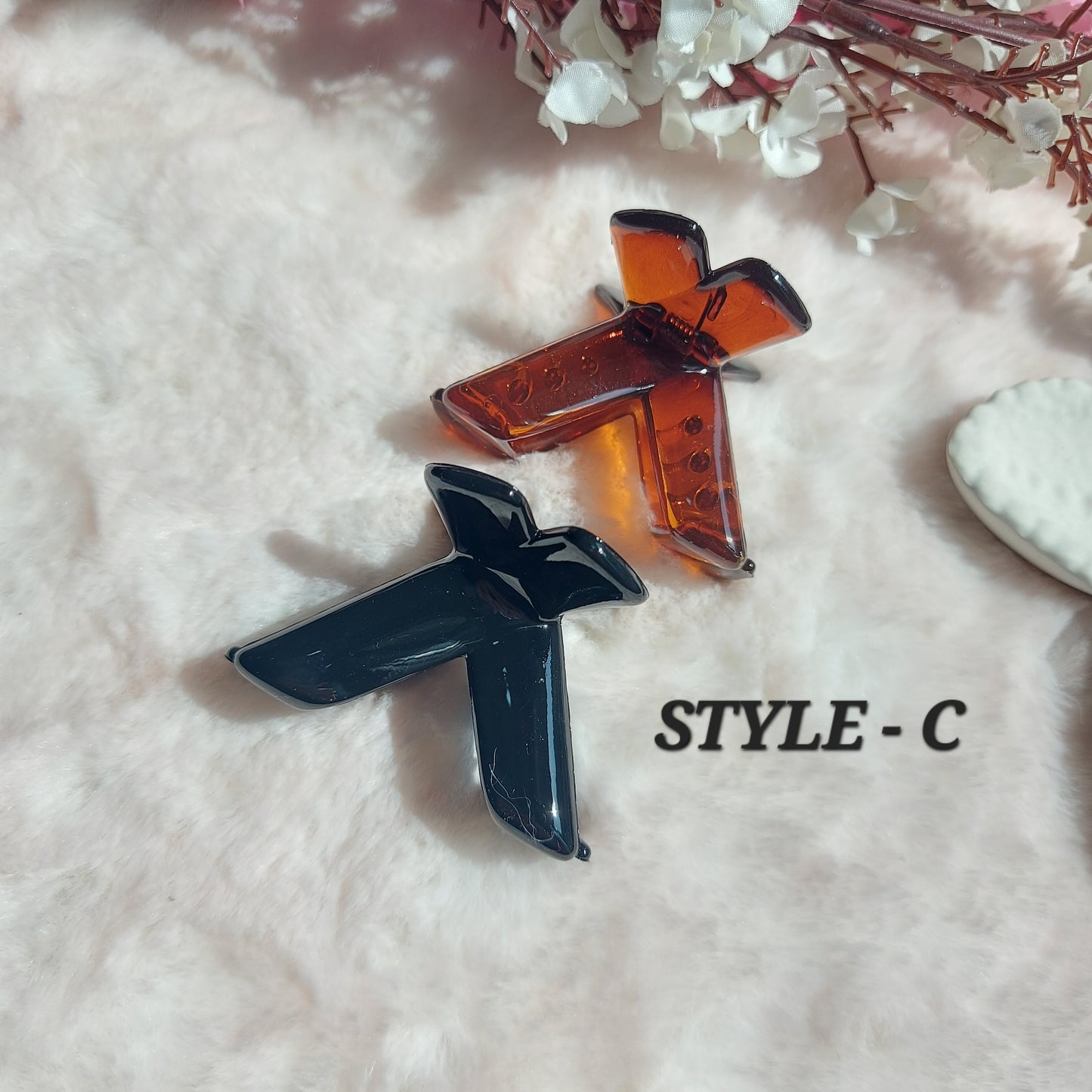 KOREAN CLAWCLIP - 3.5CM (Black & Brown)