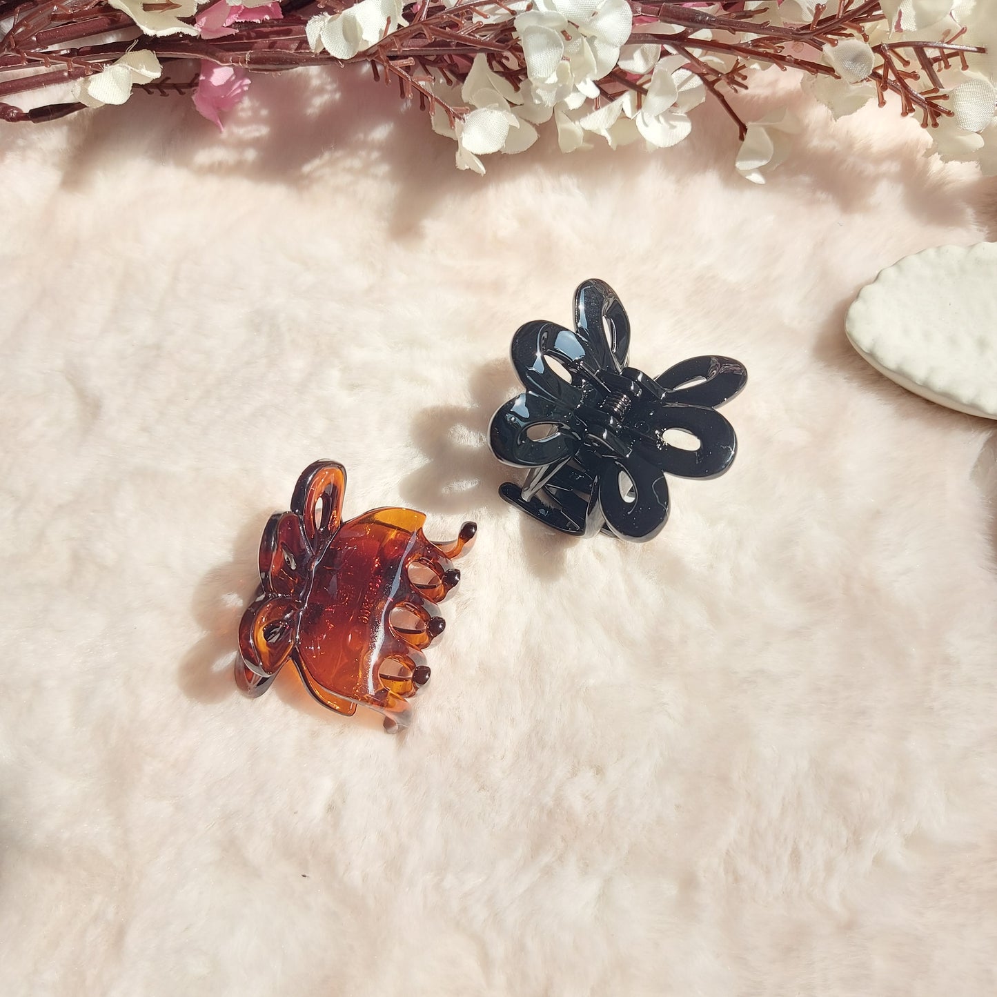 KOREAN CLAWCLIP - 3.5CM (Black & Brown)