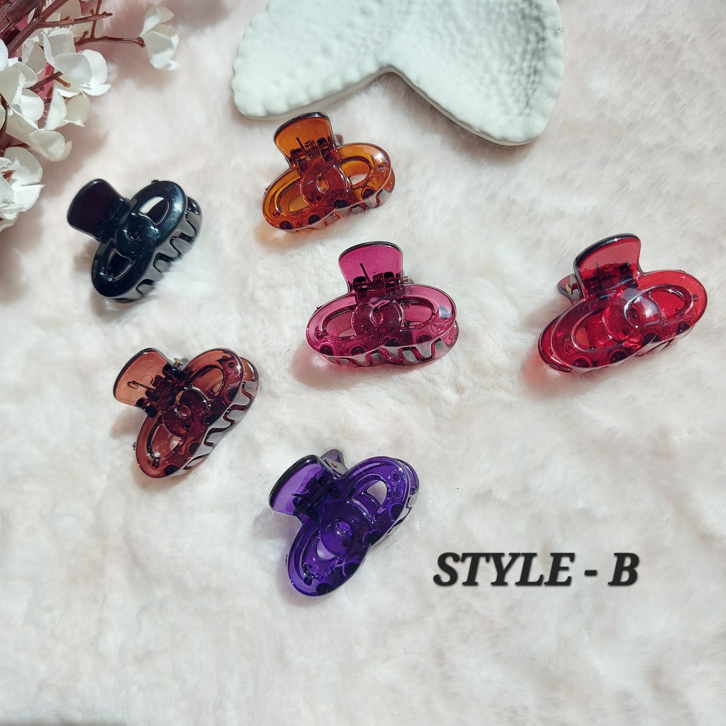 Korean Comfort-Grip Mini Hair Clips – 3CM (Set of 6)