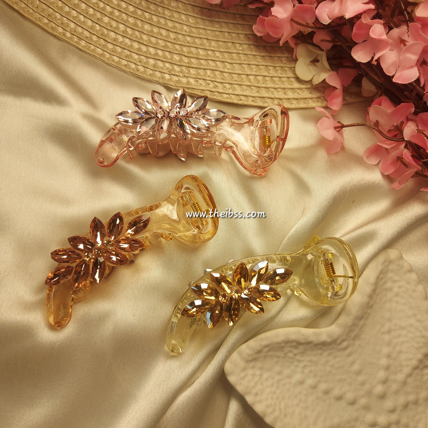 BOFEINI JEWEL MIRCHI HAIRCLIP for Women – 6.5CM | Strong Grip Long Hair Clip | Daily & Party Wear