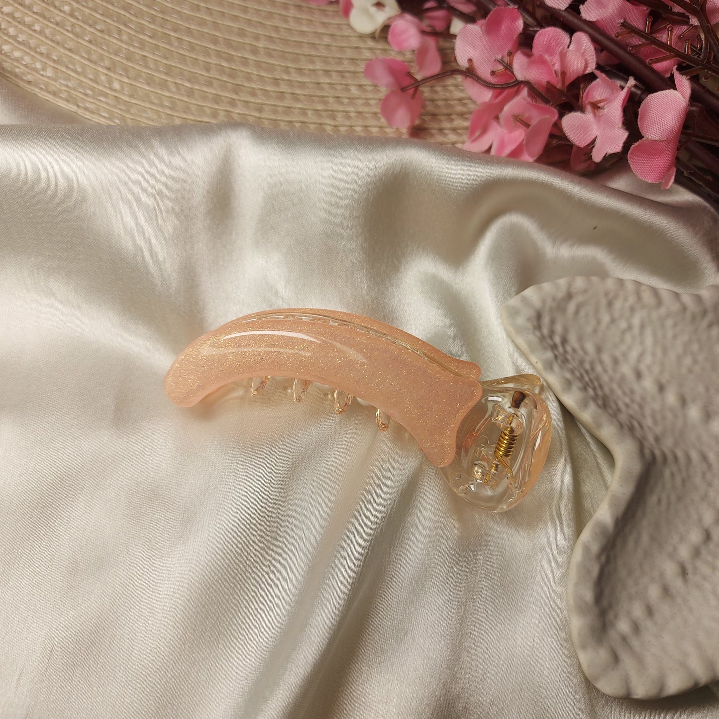 BOFEINI SHIMMER MIRCHI HAIRCLIP for Women – 6.5CM | Strong Grip Long Hair Clip | Daily & Party Wear