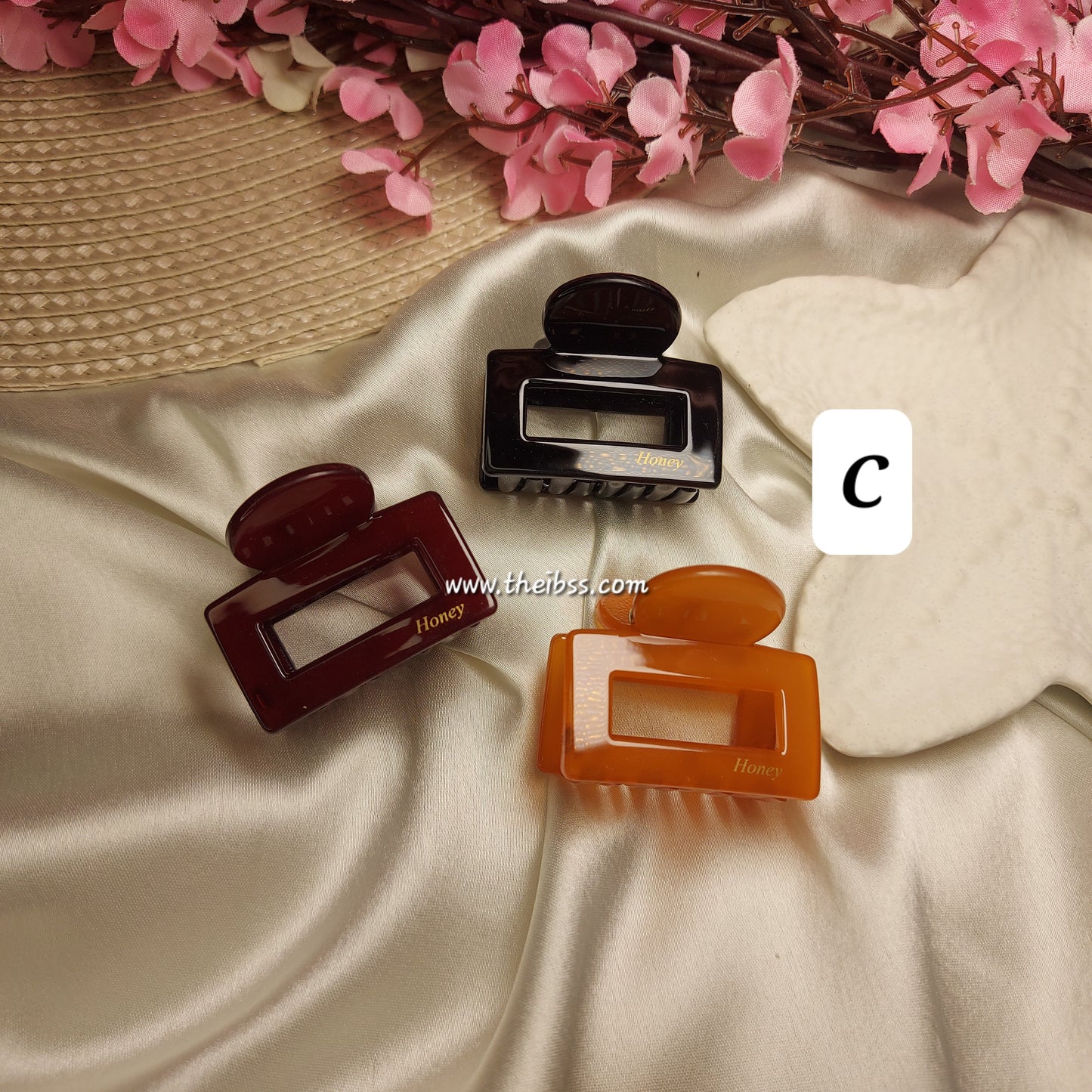 Honey Classic Claw Clip – Elegant Strong Grip Hair Clutcher for Women -4CM