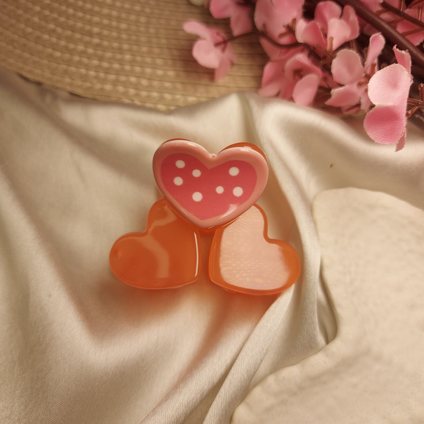 Cupid's Kiss Heart Claw Clip