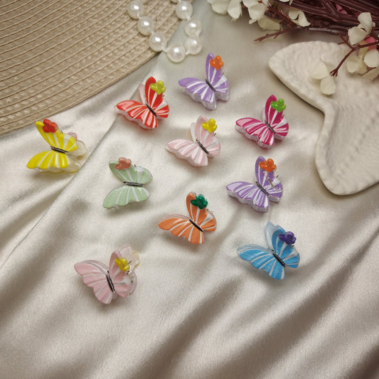 Mini Claw Clip Card | Kids Premium Hair Accessories (Set of 10)
