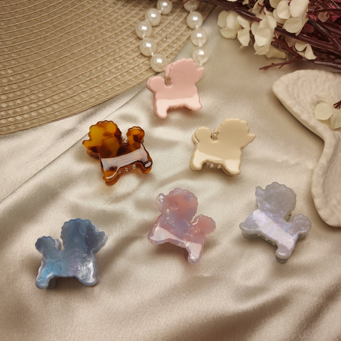 BOFEINI Designer Puppy Claw Clip | Premium Mini Hair Claw 2.5 CM
