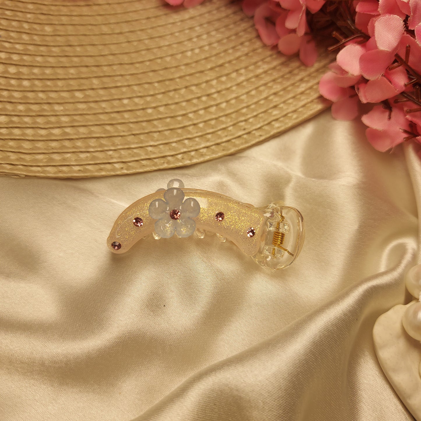 BOFEINI JEWEL MIRCHI HAIRCLIP for Women – 4CM | Strong Grip Hair Clip | Daily & Party Wear