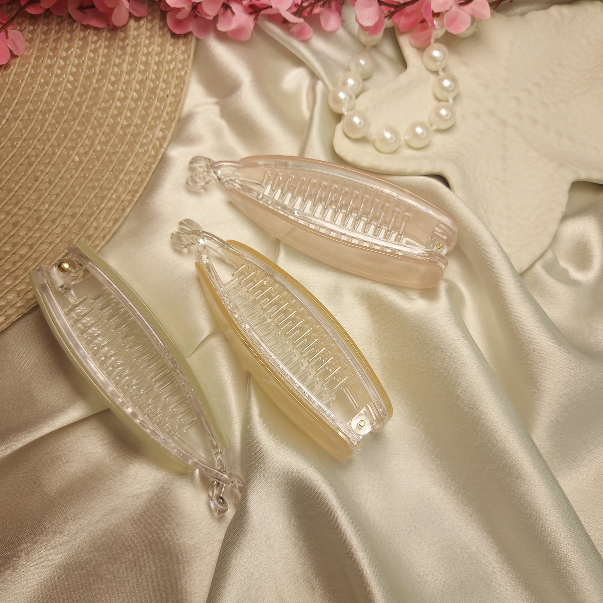 BOFEINI UV BANANA HAIRCLIP for Women – 9.5CM | Strong Grip Long Hair Clip | Daily & Party Wear