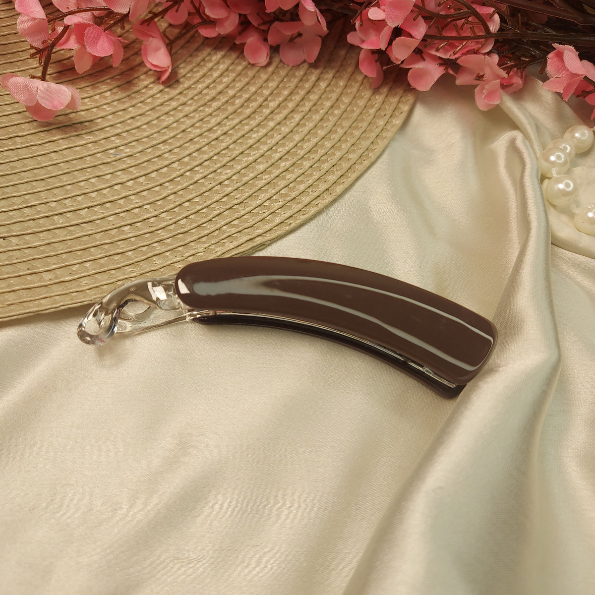 BOFEINI NUDE BANANA HAIRCLIP for Women – 10.5CM | Strong Grip Hair Clip | Daily & Party Wear