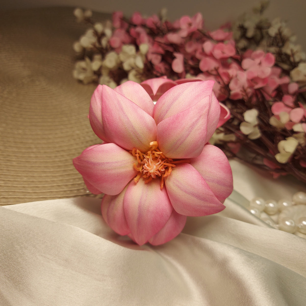 Artificial Flower Hairclaws | Party Hair accessories | 🌸 Bloom Artificial Flower XL Clawclip