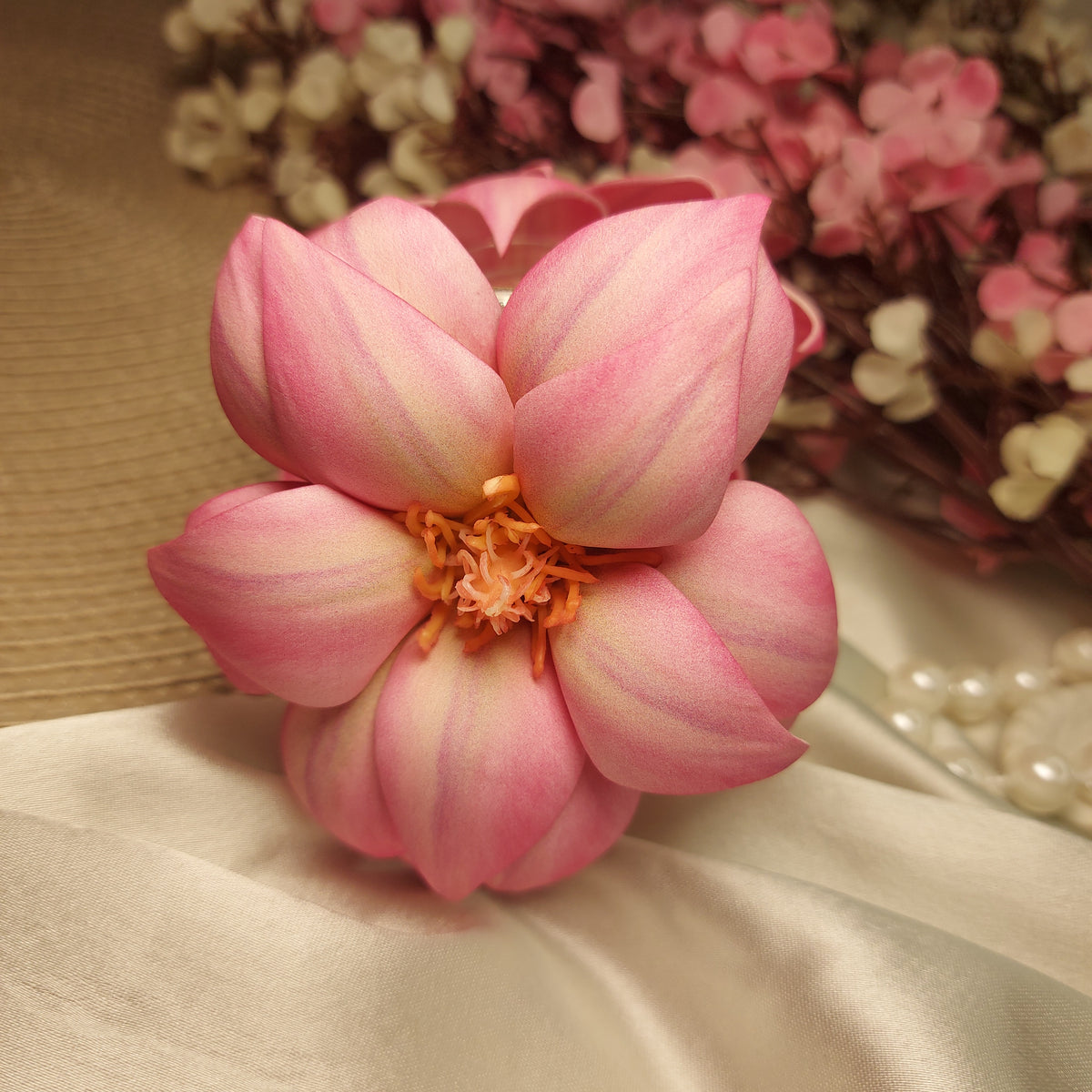 Artificial Flower Hairclaws | Party Hair accessories | 🌸 Bloom Artificial Flower XL Clawclip