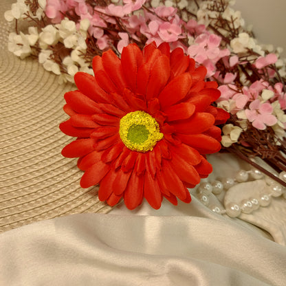 Artificial Flower Hairclaws | Party Hair accessories | 🌸 Blush Bloom Artificial Flower XL Clawclip