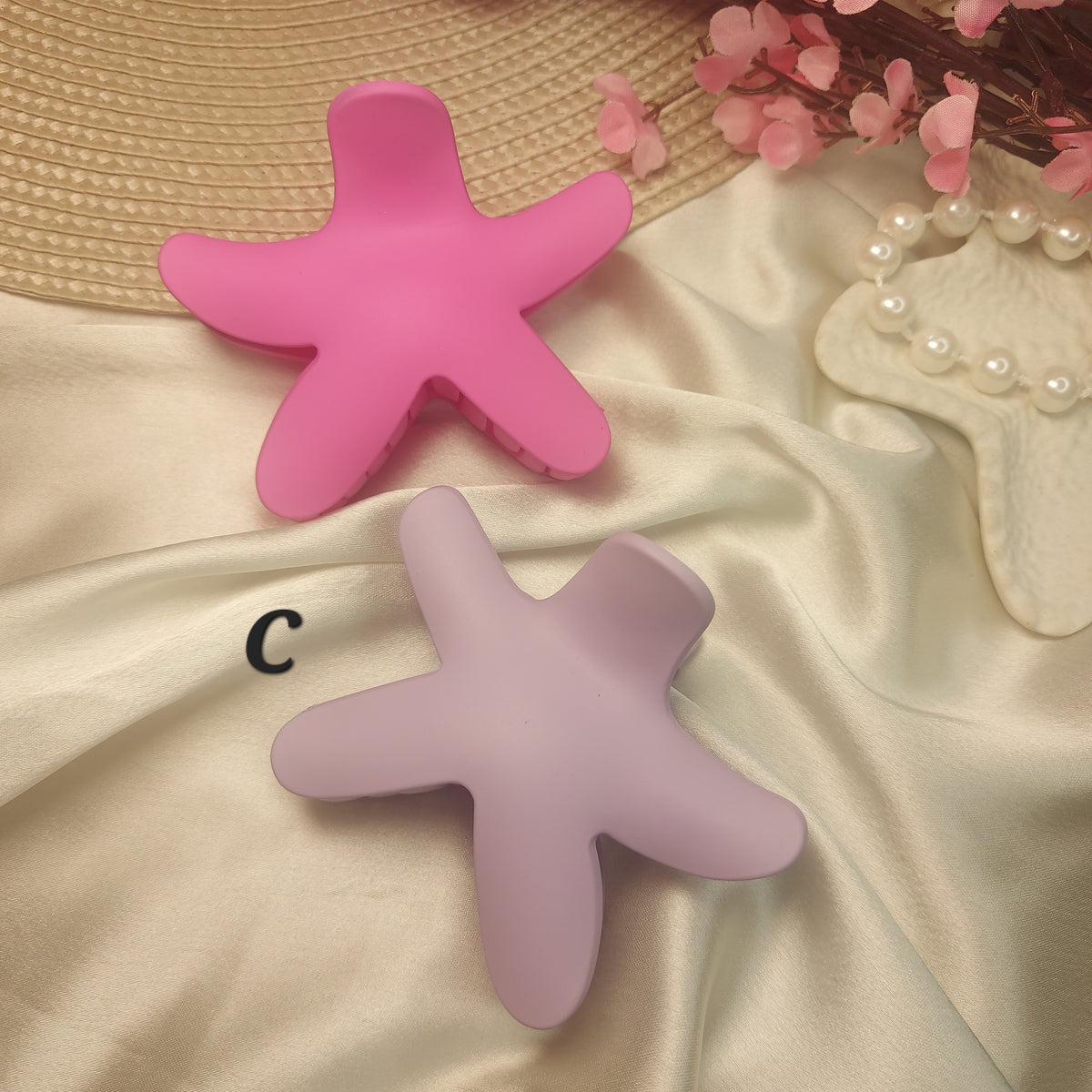 Star fish regular claw clips | thick hair claws  7CM