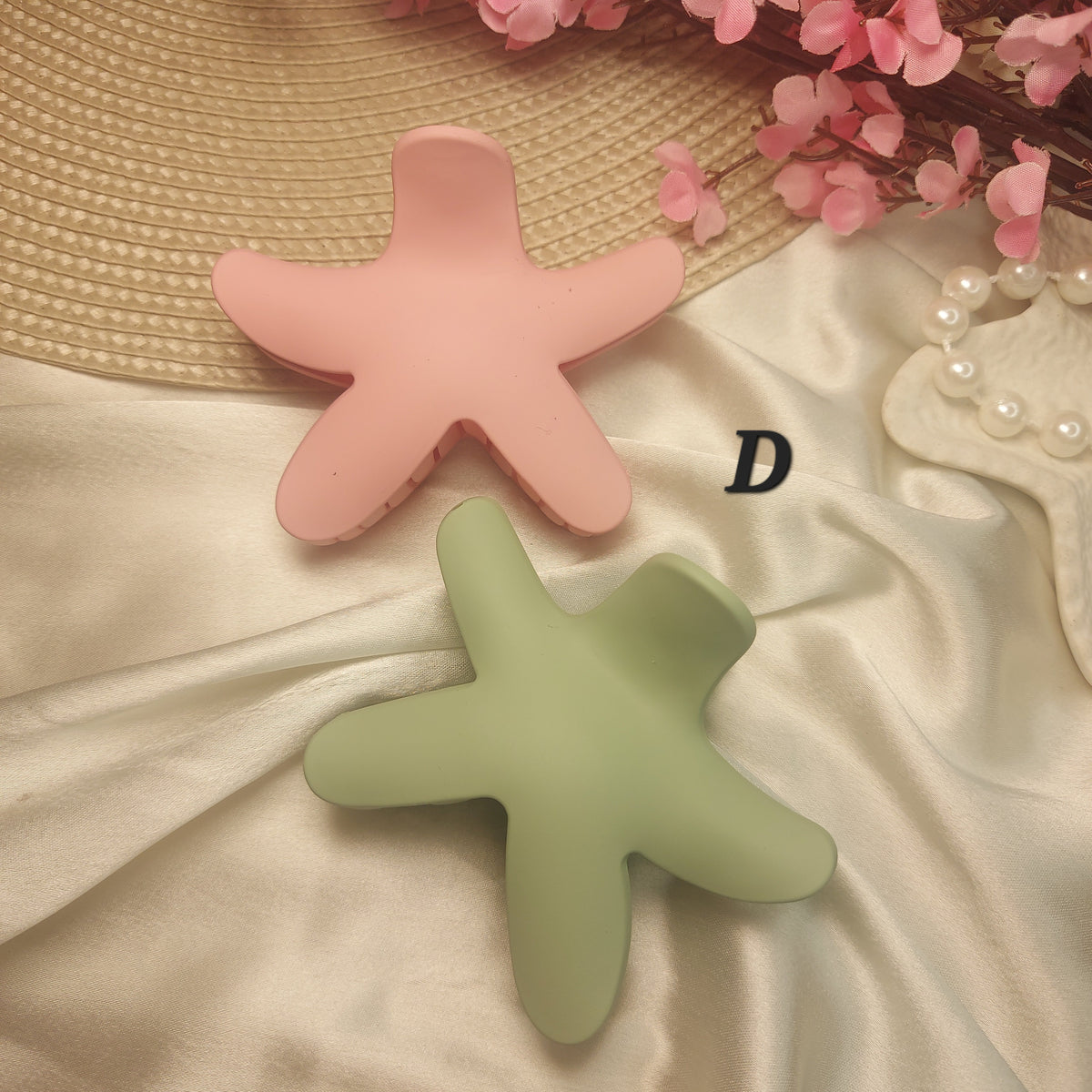 Star fish regular claw clips | thick hair claws  7CM