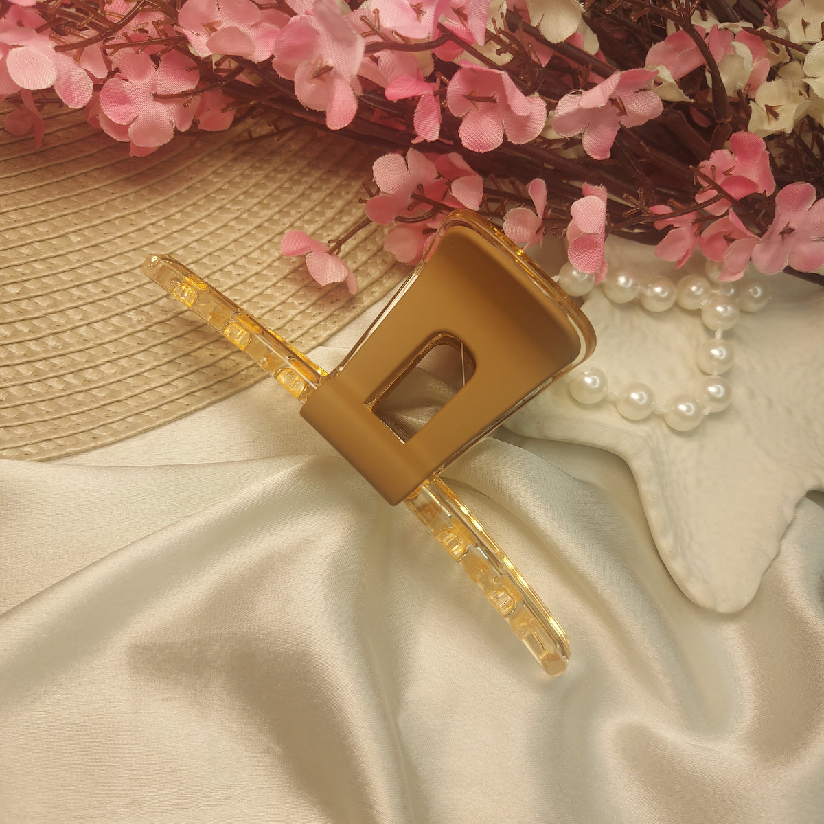 Matte & Clear Rectangle Clawclips – 14 CM