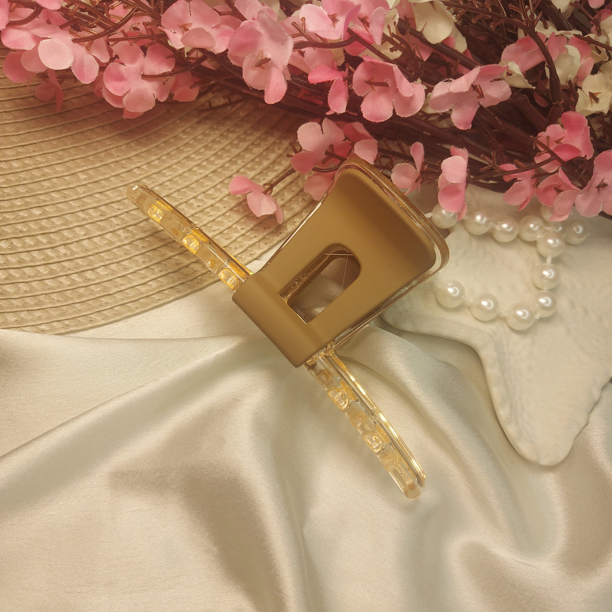 Matte & Clear Rectangle Clawclips – 14 CM