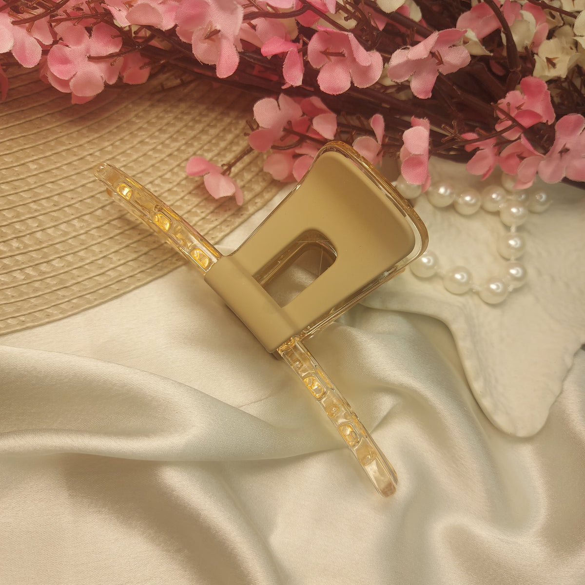 Matte & Clear Rectangle Clawclips – 14 CM