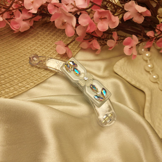 BOFEINI STUDDED BANANA HAIRCLIP for Women β 10.5CM | Strong Grip Hair Clip | Daily & Party Wear