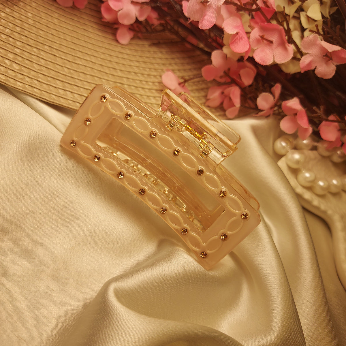 BOFEINI RECTANGLE HAIRCLIP for Women – 8CM | Strong Grip Hair Clip | Daily & Party Wear