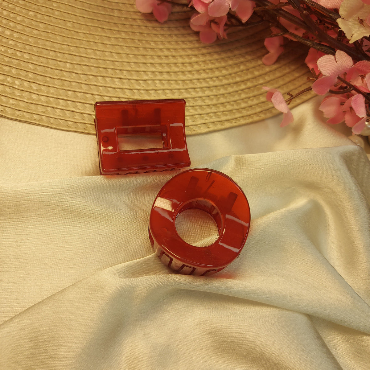 Fill colors in your life - Premium Hairclips (HONEY) set of 2