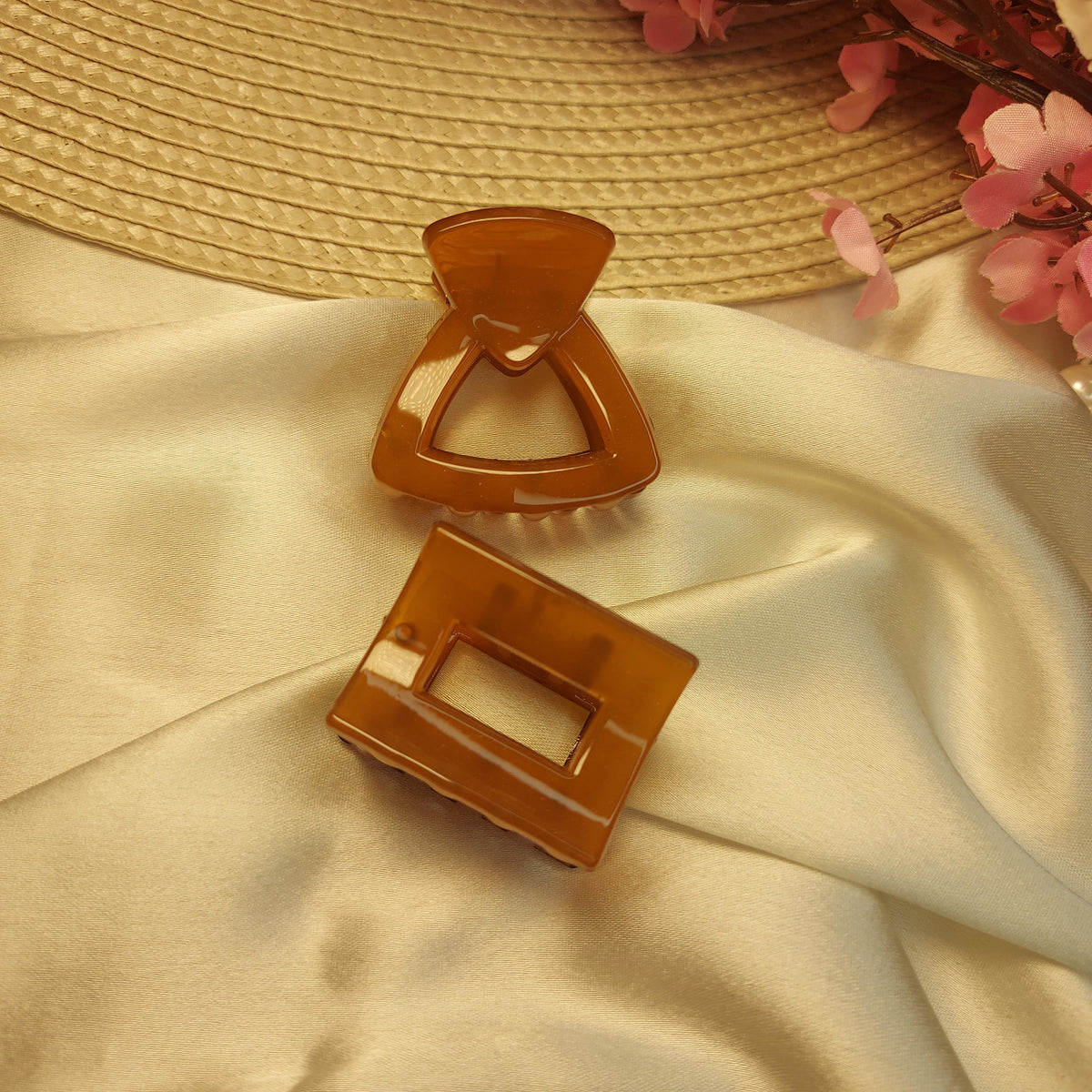 Fill colors in your life - Premium Hairclips (HONEY) set of 2