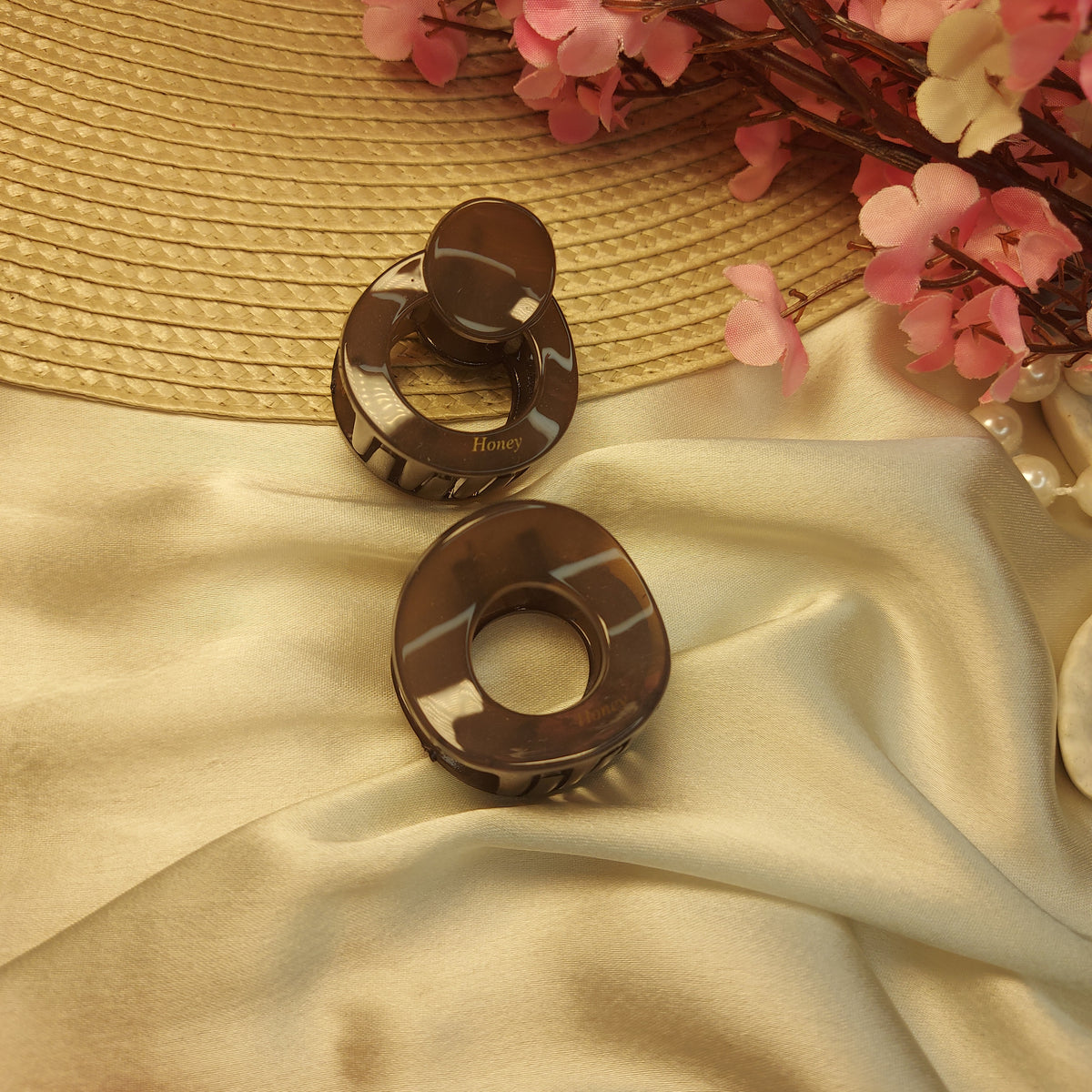 Fill colors in your life - Premium Hairclips (HONEY) set of 2