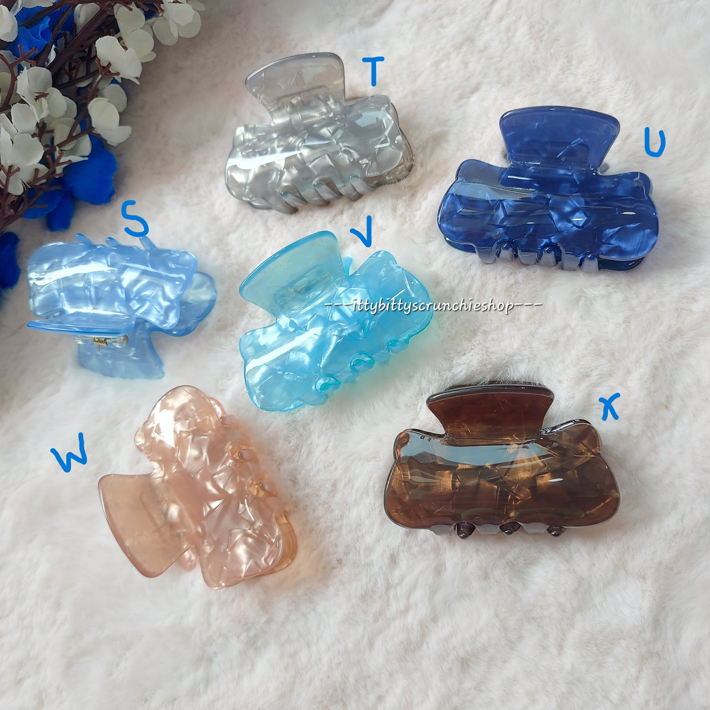 PREMIUM MARBLE HAIRCLAWS - 5CM