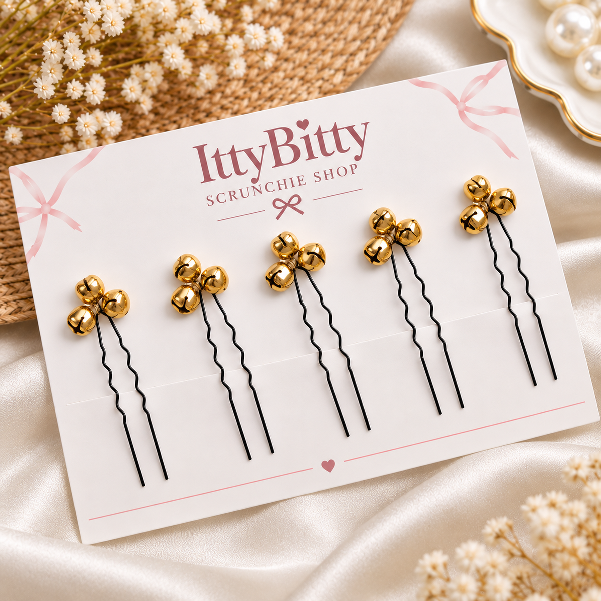 Ghungroo Juda Pins | Hair Pins with Bells (set of 8)