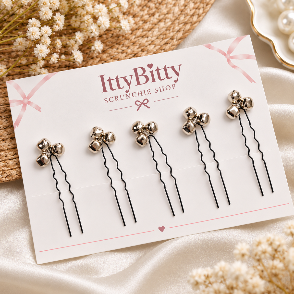 Ghungroo Juda Pins | Hair Pins with Bells (set of 8)