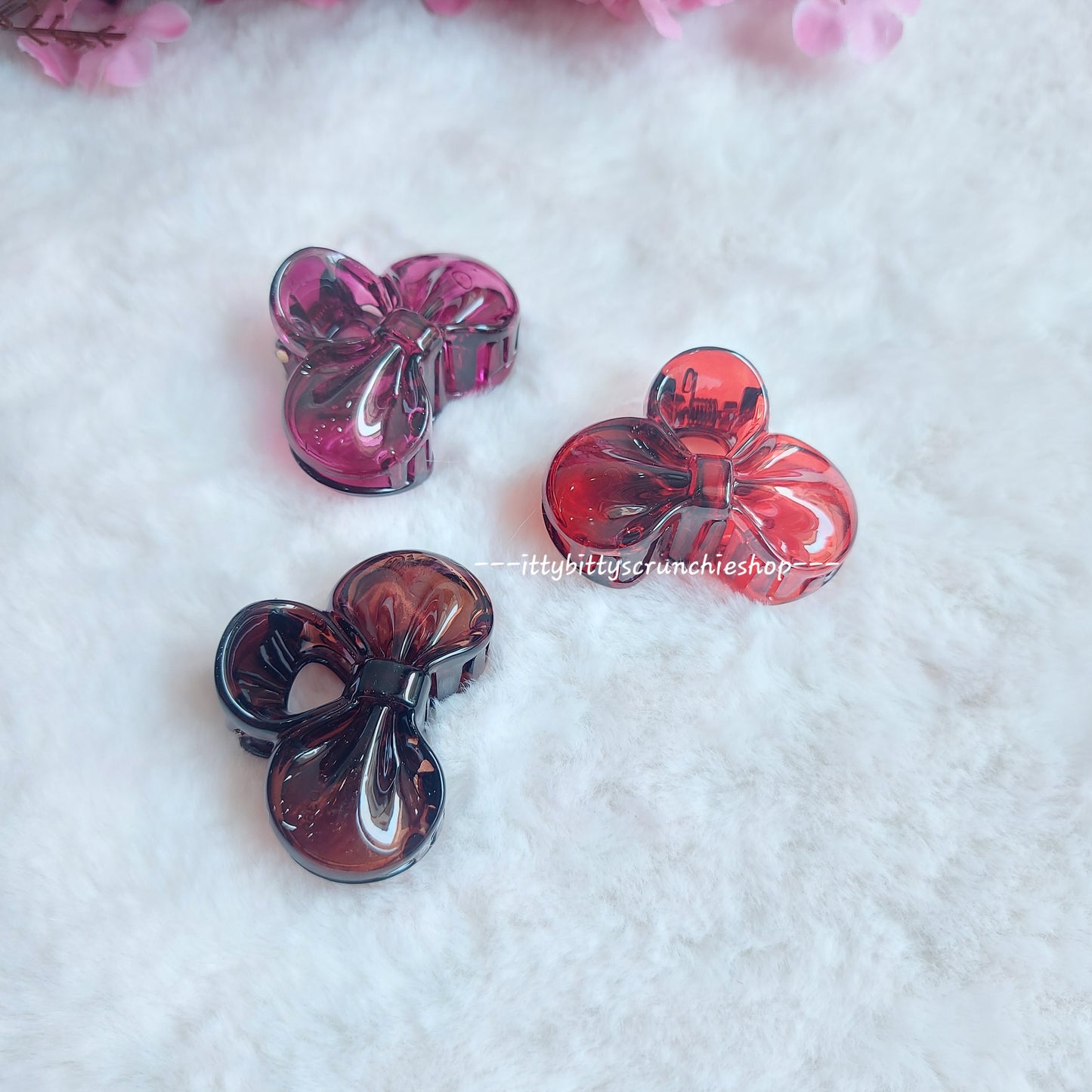 LITTLE BOW KOREAN HAIRCLAWS - 2INCHES Approx