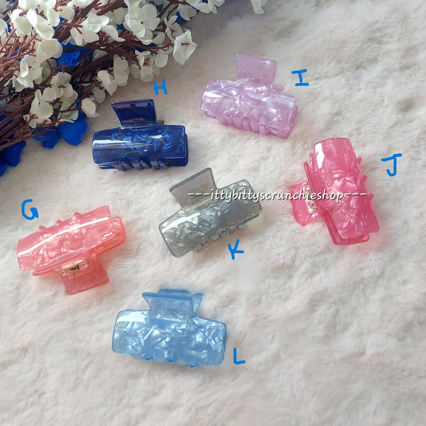 PREMIUM MARBLE HAIRCLAWS - 5CM